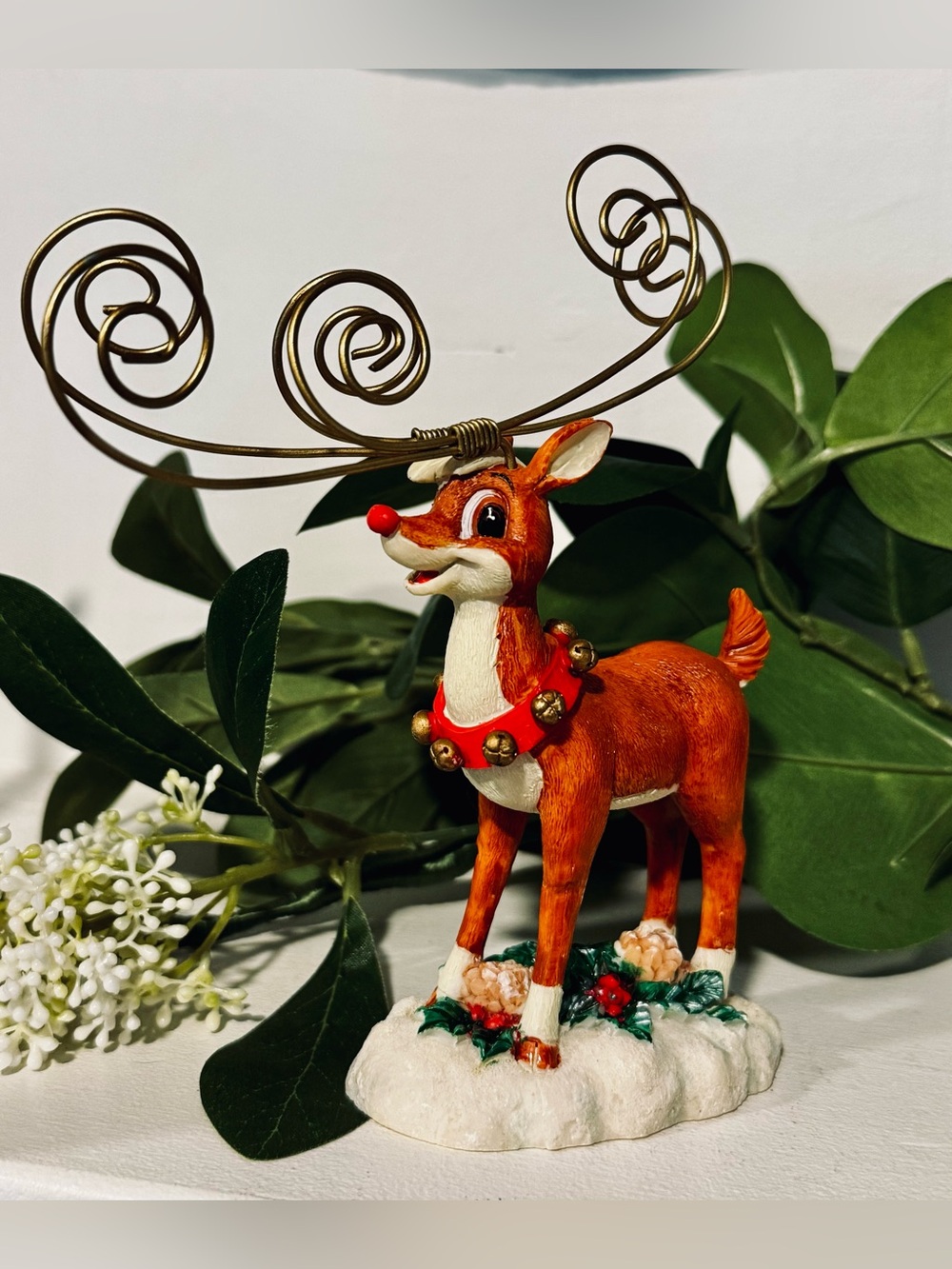 Vintage The Rudolph The Red Nose Reindeer Photo Tree L.P GT Merchandising